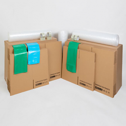 Kit de 10 cartons de déménagement 55x35x30 cm en double épaisseur