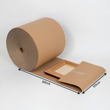 Carton ondulé 450 g/m² - rouleau de 50 m largeur 1 m pas cher